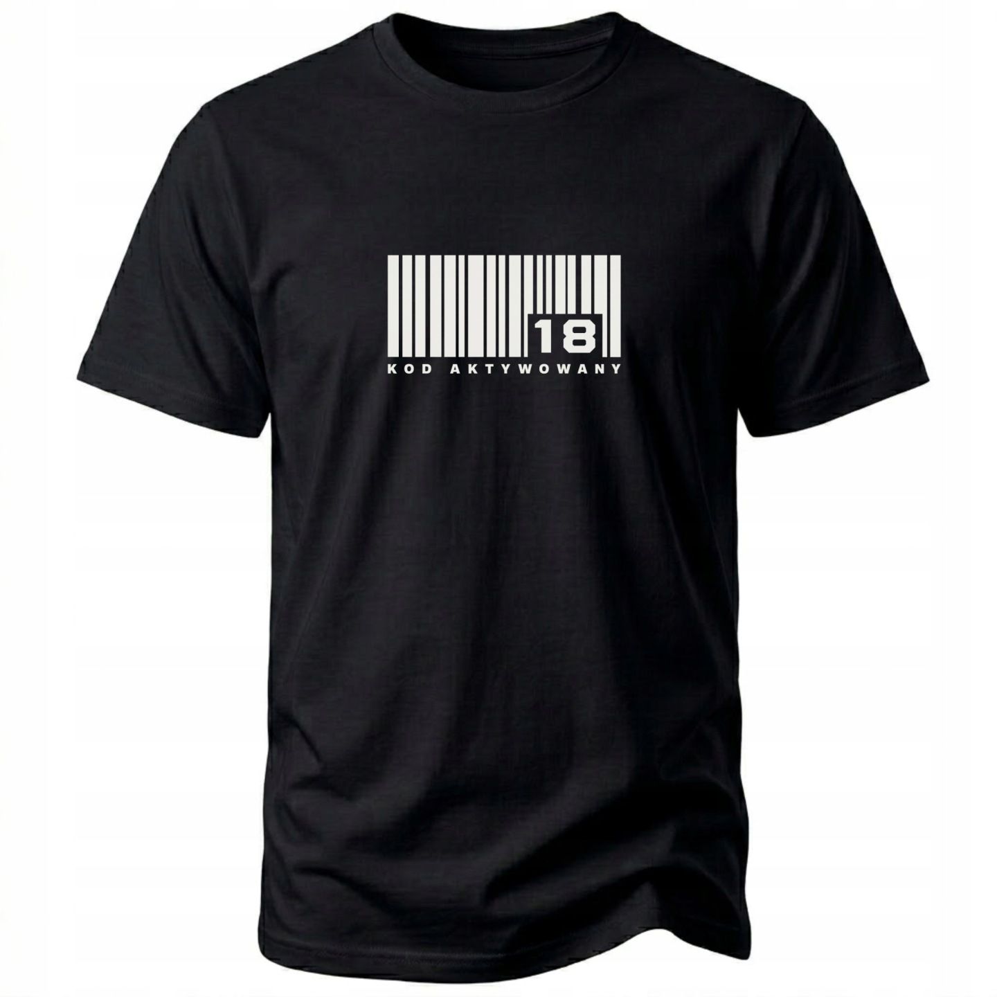Koszulka męska na 18 urodziny 18 lat kod aktywowany prezent t-shirt