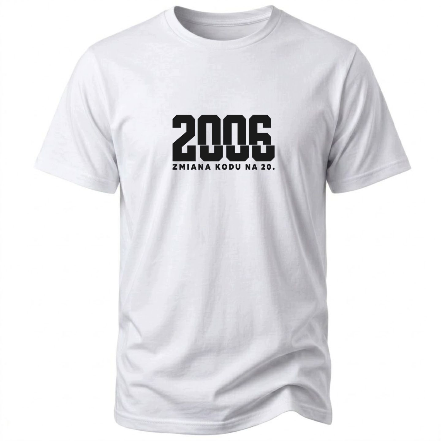Koszulka męska na 20 urodziny rocznik 2006 zmiana kodu na 20 lat prezent