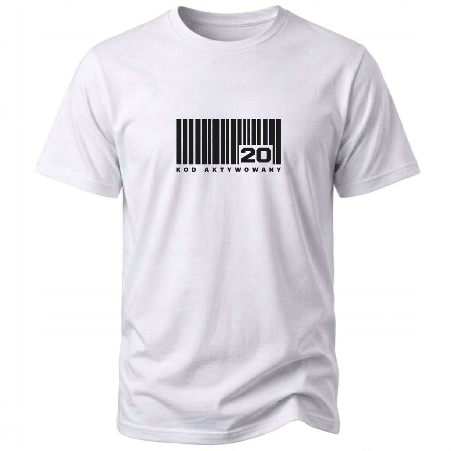 Koszulka 20 urodziny męska 20 lat kod aktywowany prezent t-shirt
