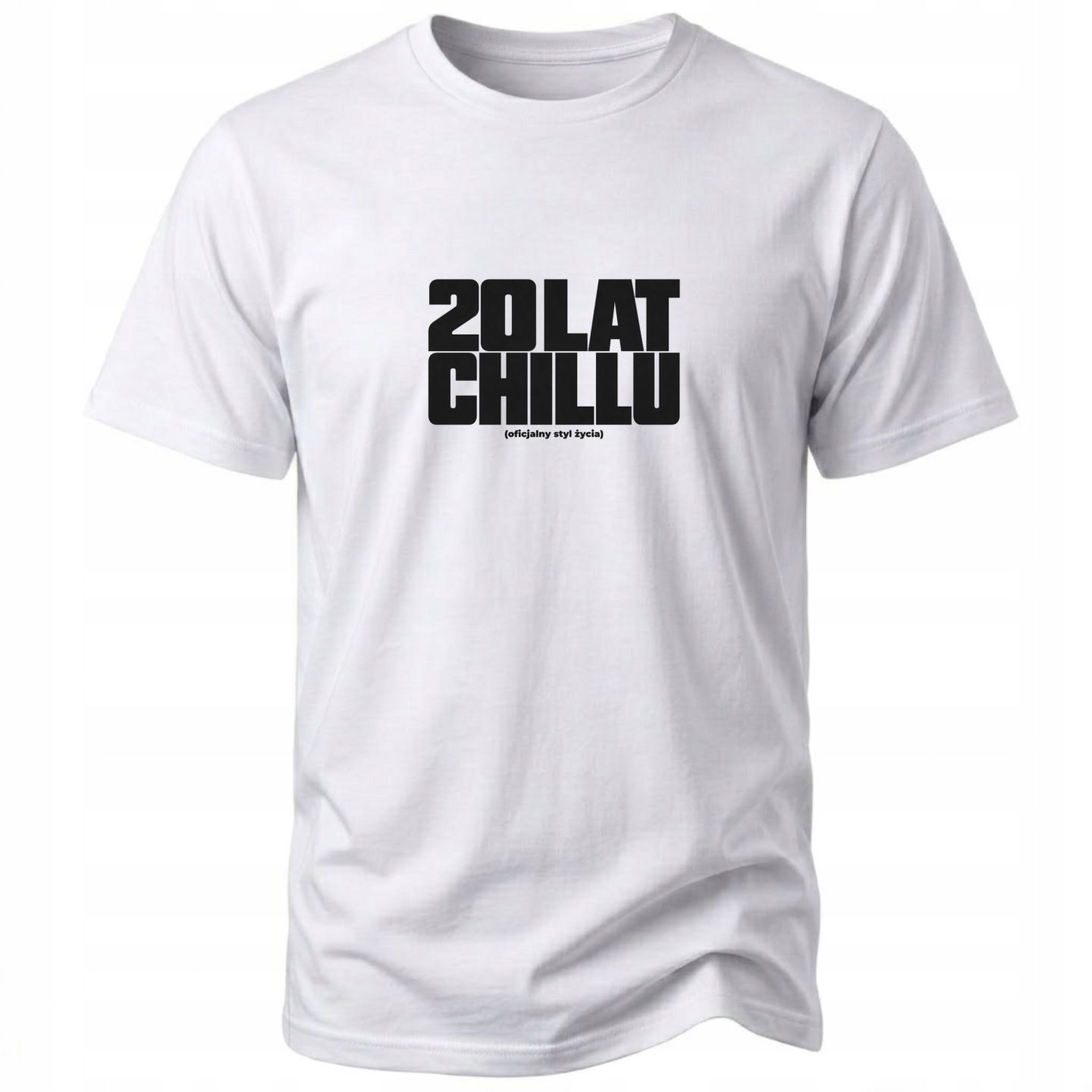 Koszulka z nadrukiem 20 lat prezent na 20-tkę t-shirt 20 LAT CHILLU