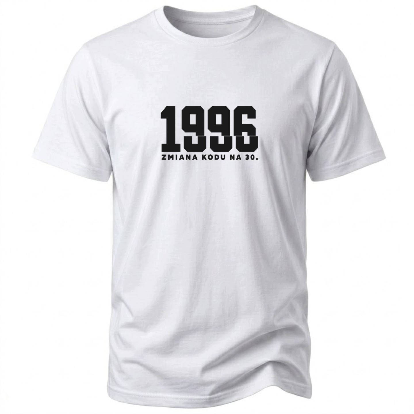 Koszulka męska na 30 urodziny rocznik 1996 zmiana kodu na 30 lat prezent