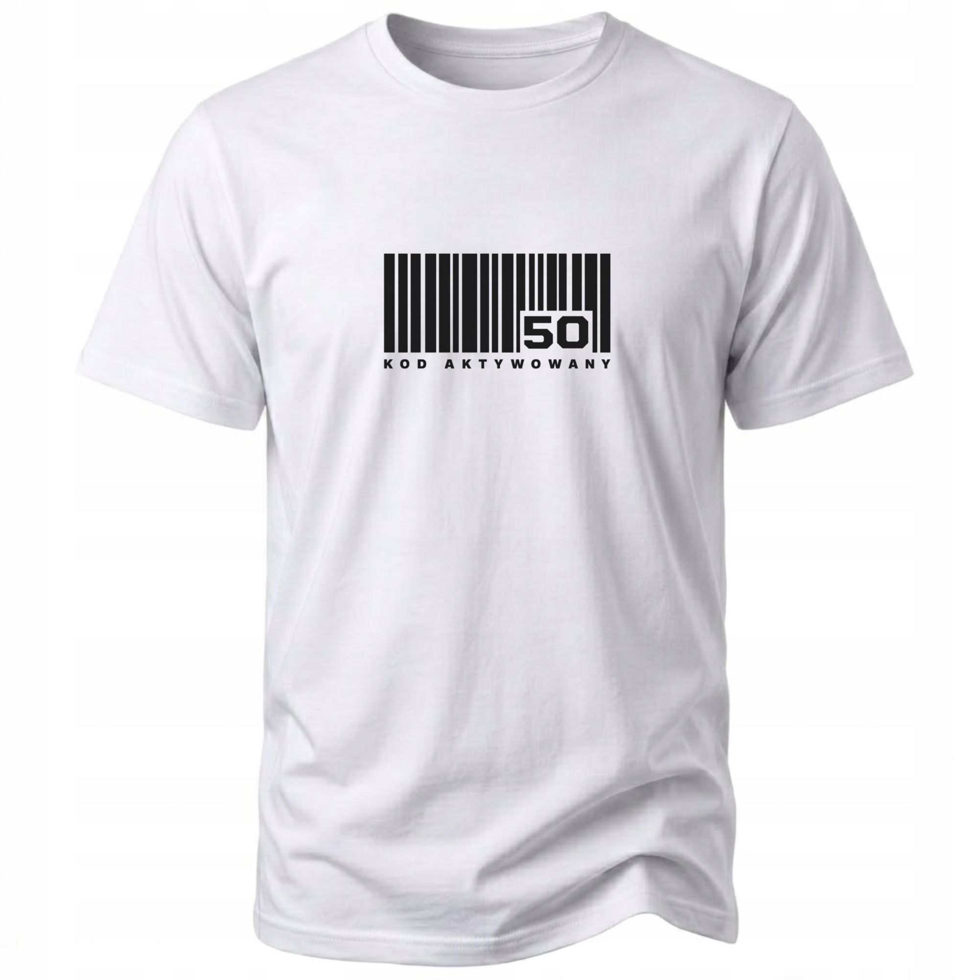 Koszulka 50 urodziny męska 50 lat kod aktywowany prezent t-shirt